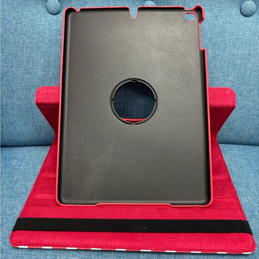 Polka Dot Red Tablet Folio Case for IPAD 5-6 (9.7 inch screen)